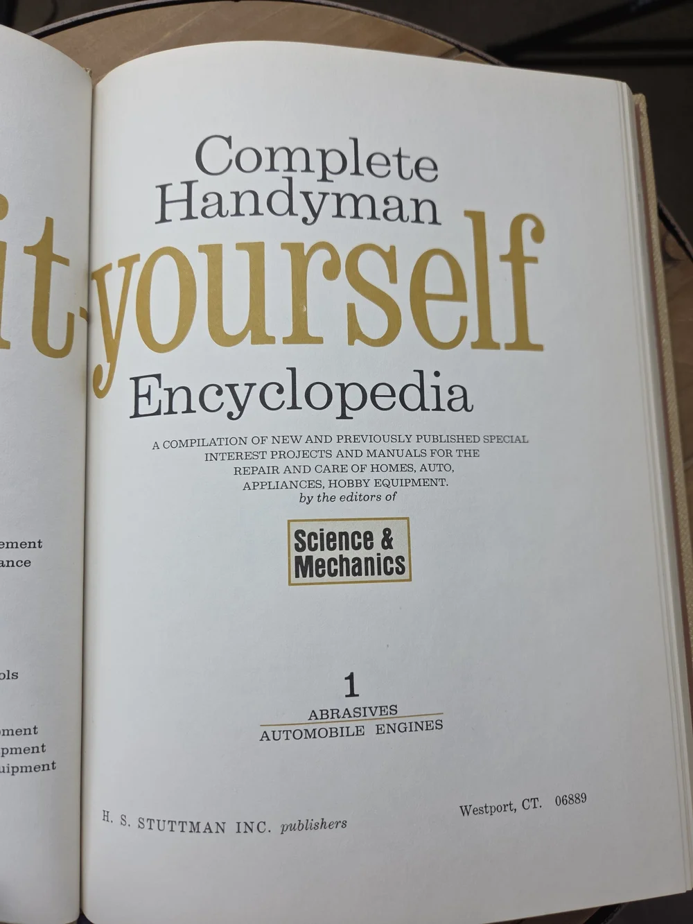 Complete Handyman Encyclopedia - Do-it-Yourself (Red & Tan)
